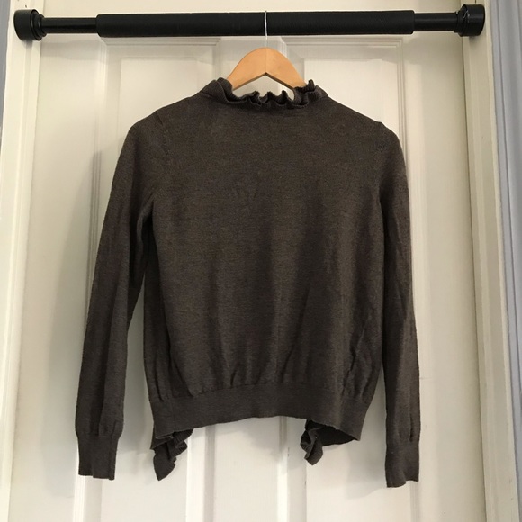 Ann Taylor Ruffle Cardigan - Picture 2 of 3